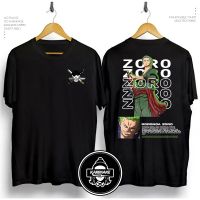 2023 newhot ใหม่100 พรีเมี่ยมผ้าฝ้าย Roronoa Zoro 2 One P iece เสื้อยืดผ้าฝ้ายเสื้อยืด TEE ผู้ชายผู้หญิง U nisex เสื้อผู้ชายผู้หญิง perem