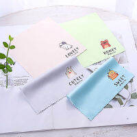 4 PcsLot Soft Microfiber Glasses Lens Cloth Wipes Cartoon Pattern Sunglasses Cleaning Accessories 15* 15 cm