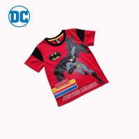 Magic Two Justice League T-Shirt For Kids Red Colour เสื้อคอกลมพิมพ์ลายจัสติสลีกสำหรับเด็ก สีแดง