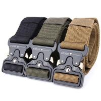 2019 Military Tactical Quick Metal Buckle Belt 1000D Oxford Wear Resistant Outdoor Fighting Molle Nylon Versatile Belt 3 colors