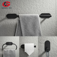 SUS304 Black Bathroom Hardware Set Towel Bar Rack Toilet Paper Holder Robe Hook Stainless Steel Bathroom Accessories