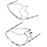 Rear Trunk Saddlebag Trim w/ LED Light Set For Honda Gold Wing 1800 GL1800 2001-2011 Motorcycle Clear/Red/Smoke