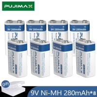 zvhm00 PUJIMAX New 4Pcs 9V Bateria Rechargeable Ni-MH Battery 280mAh for Multimeter/Guitar/Toy Remote Cpntrol/Instrument Economical