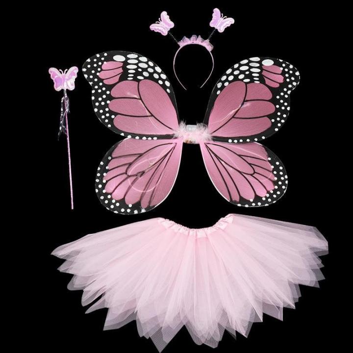 4-piece-shining-butterfly-wing-wand-headband-tutu-skirt-christmas-halloween-cosplay-costume-for-fairy-girls-kids-13-colors