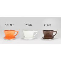 ?โปรเฟี้ยวจัด? CAFEC Trapezoid Dripper [Arita Porcelain] เก็บเงินปลายทาง