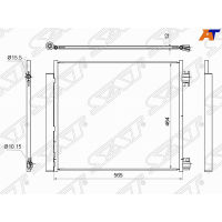 หม้อน้ำเครื่องปรับอากาศสำหรับ Nissan X-Trail T32 2013-2016 SAT st-dt66-394-0, Nissan X Trail หม้อน้ำเครื่องปรับอากาศอะไหล่นิสสัน