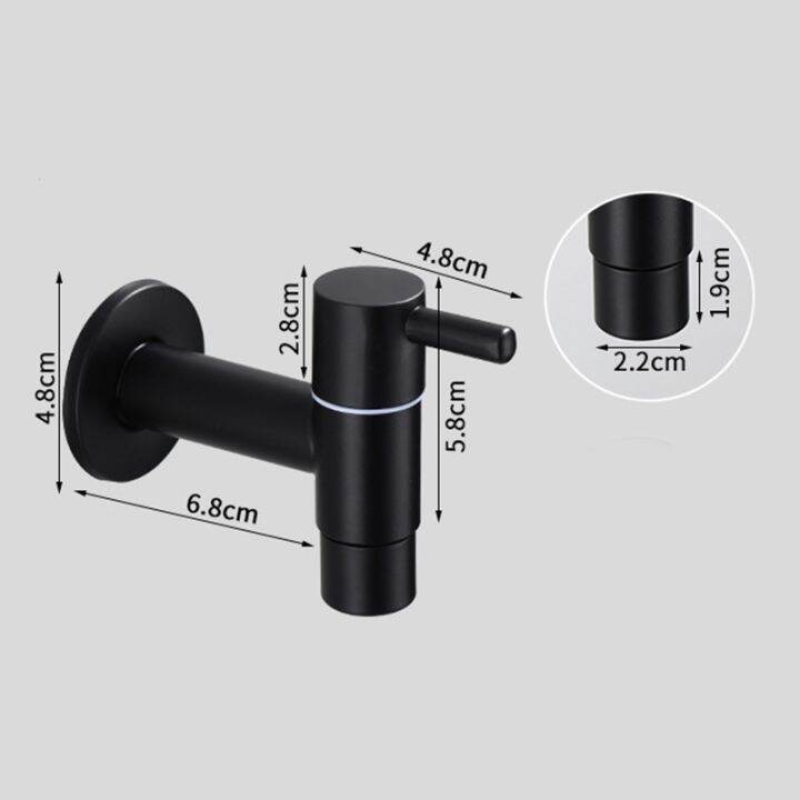 mop-sink-faucet-304-stainless-steel-bathroom-washing-machine-faucet-outdoor-garden-single-cold-water-tap-black