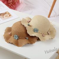 【hot sale】✐ C05 Childrens Straw Hat Big Eaves Hat Sports Outdoor Beach Hat Fashion Parention Child Sun Hat Wave Edge Sun Hat