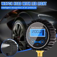 ✐ Professional Tire Digital Pressure Gauge LCD Large Screen Display Digital Pressure Gauge Car Bike Motorcycle Tyre Detect Tool