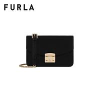 FURLA กระเป๋าสะพายผู้หญิง รุ่น METROPOLIS S SHOULDER BAG ONYX