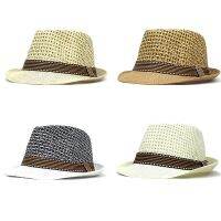 Woven Paper Breathable Hat Beach Cowboy Fashion Splicing