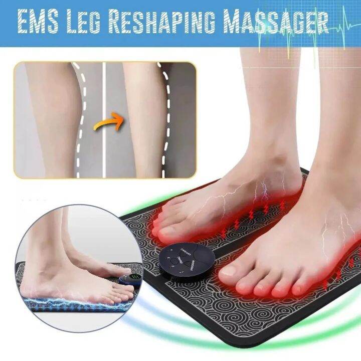 GilMall Fatiguerelieving massage foot pad Rechargeable Portable EMS