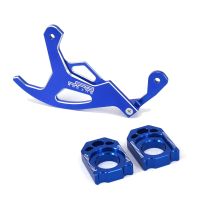 Motorcycle CNC Rear Brake Disc Guard Rotor Axle Block Chain Adjuster For Yamaha YZ WR 125 250 125X 250X 250F 250R 250FX 450F