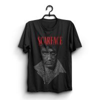 [พร้อมสต็อก XS-5XL] เสื้อยืด Scarfaceเสื้อลำลองภาพยนตร์เสื้อยืด baa The Way of Happiness