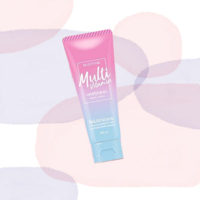 โลชั่น Mistine Multi Vitamin Whitening Body Lotion มิสทิน มัลติ วิตามิน ไวท์เทนนิ่ง บอดี้ โลชั่น 200 มล.