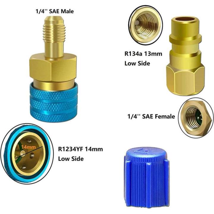 สูงและต่ำด้าน-coupler-ด่วน2ชิ้น-r1234yf-สูงและต่ำด้าน-c-oupler-ด่วนสำหรับรถเครื่องปรับอากาศ-ac-ชาร์จ-r1234yf-เพื่อ-r134a-c-oupler-ด่วน