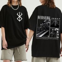 Men Berserk Guts T Shirt Manga Swordsman Gatsu Sacrifice Zodd Anime Tshirts Funny Cotton Double Sided Gildan