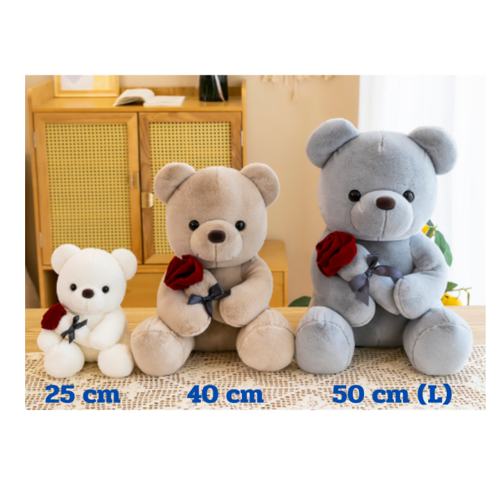 ตุ๊กตาหมี-teddy-bear-ตุ๊กตา-ตุ๊กตาวาเลนไทน์-ตุ๊กตาน่ารัก40-50cm