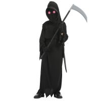 Halloween Childrens Horror Skeleton Ghost Ghost Red Eye Death Costume Sickle Ghost Dark Messenger Ghost Costume Suit