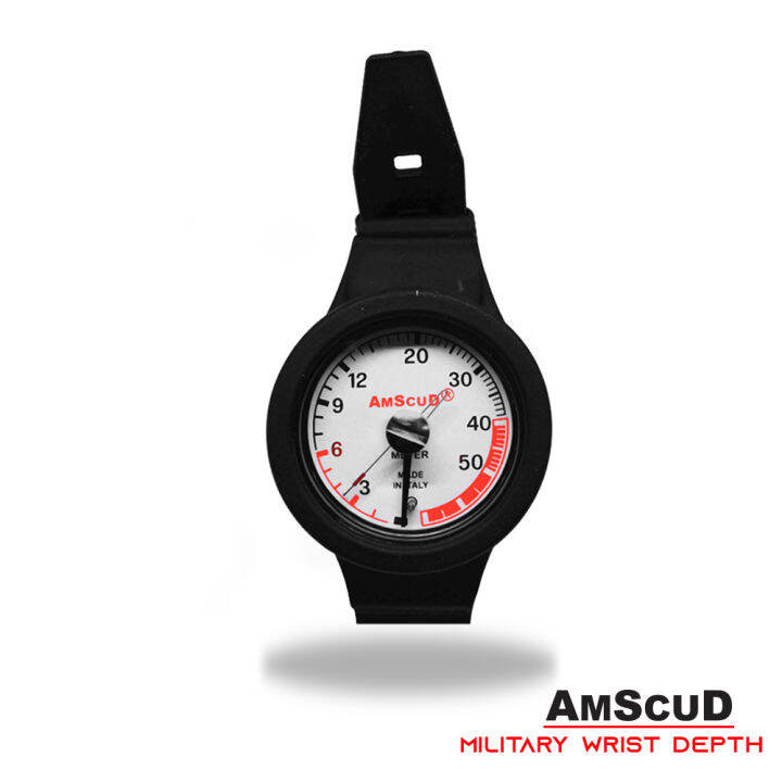 AmScuD Military Wrist Depth Gauge 70m MADE IN ITALY / Compass Scuba