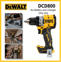 Dewalt DCD800 1/2in สว่านไร้สายแบบไม่มีแปรงถ่าน20V ไขควงไฟฟ้าเครื่องมือลิเธียม90NM 2000รอบต่อนาทีพร้อมแบตเตอรี่ (ไม่มีที่ชาร์จไม่มีแบตเตอรี่)