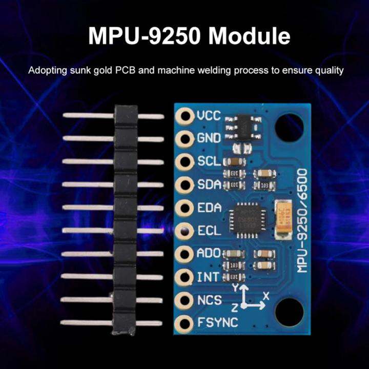 mpu9250-gy-9250-9แกน-9ทัศนคติแกนเซ็นเซอร์โมดูล-iic-spi-gyro-accelerator-magnetometer-อุปกรณ์ตรวจวัดพลังงาน3-5v