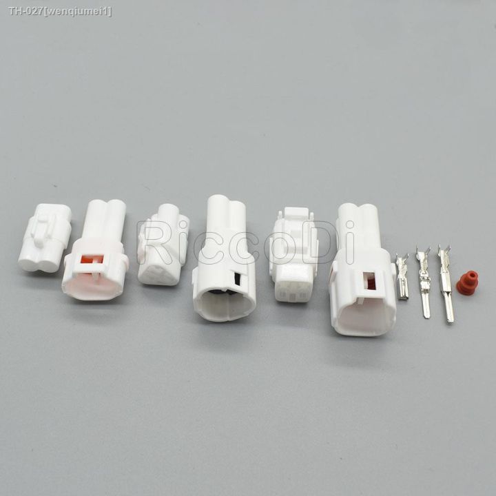 1-box-423pcs-mt090-2-3-4pin-white-black-automotic-waterproof-female-male-connector-with-terminals