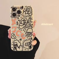 Art graffiti fall-proof phone case tpu silicone for apple iphone 11 12 13 14 pro max