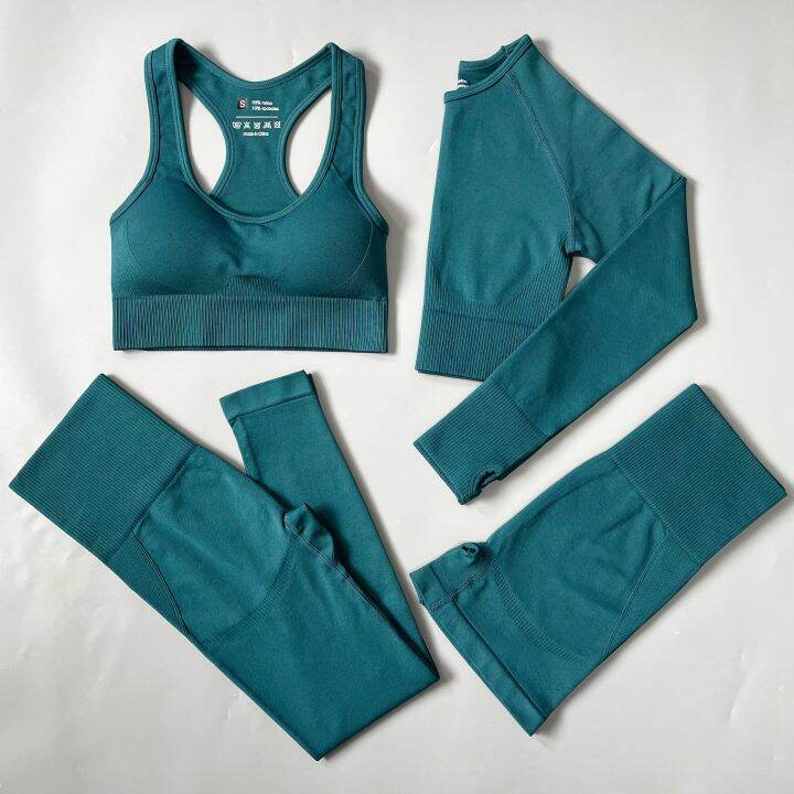 2-3-4pcs-seamless-women-yoga-set-workout-sportswear-gym-clothes-fitness-long-sleeve-crop-top-high-waist-leggings-sports-suit