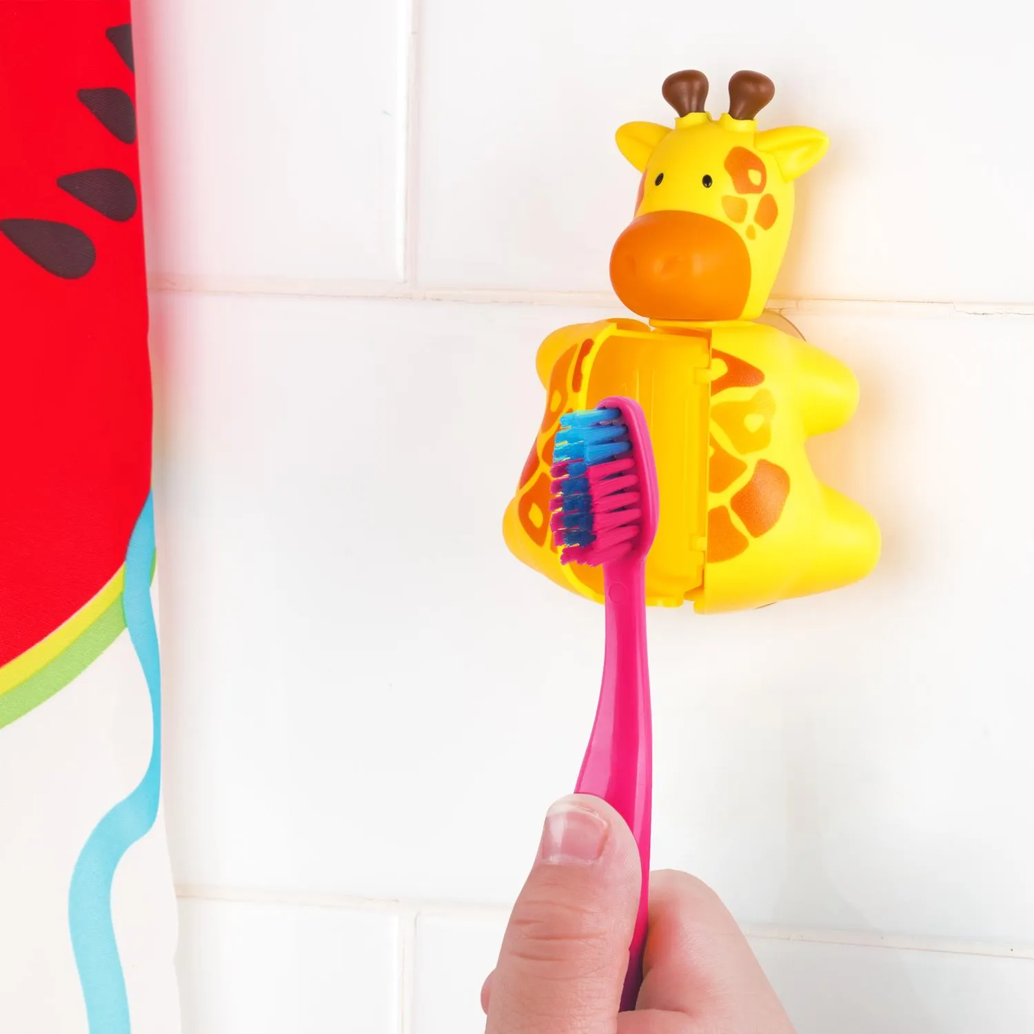 Flipper Toothbrush Holder (Fun Animal - Giraffe) | Lazada Singapore