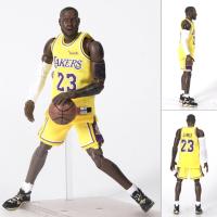 Model โมเดล Figma ฟิกม่า Figure Action จาก NBA Basketball บาส นักบาสเก็ตบอล Lakers เลเกอส์ LeBron James เลเกอร์ส เลอบรอน เจมส์ 23 Yellow Jersey 1/9 Scale Ver แอ็คชั่น ฟิกเกอร์ Anime อนิเมะ การ์ตูน มังงะ สามารถขยับได้ Doll ตุ๊กตา manga