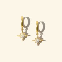 Shependence ต่างหูห่วง ดาวกระจาย (Full Starburst Huggie Hoops Earrings)