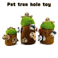 〖Love pets〗 Juguete divertido interactivo para perros y gatos con agujero en el árbol para esconder y buscar para masticar