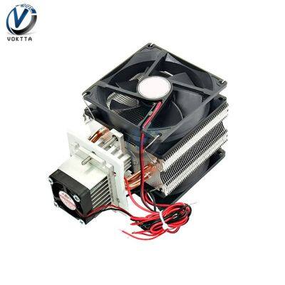 DC 12V 72W Semiconductor Refrigerator Radiator Three Tube DIY Refrigeration Air Cooling Radiator Refrigerator Cooling System