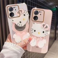 เคสนิ่มสำหรับ Xiaomi Mi 13T Pro 13อัลตร้าไลท์5G 4G Mi13TPro Xiaomi13T Mi13T 2023เคสสมาร์ทโฟนใหม่พร้อมเคสโทรศัพท์มือถือกระจกเคทีน่ารัก TPU ฝาครอบแพ็คทั้งหมด