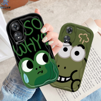 เคส Rixuan Oppo A58 A38 A57 A16 A78 A17 A11K,A31 A15S A15 A17K A12 A54 A15s 5F คู่กบตลกไดโนเสาร์3D ขอบหยักเคสคลุม