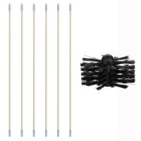 Inner Cleaning Brush 120 inch Chimney Sweeping Set Kit Sweep Brush Drain Rods Flue Cleaning JA55