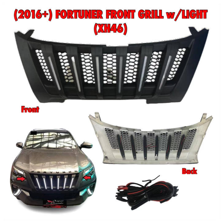 Cpo 2016 2017 2018 2019 2020 2021 2022 2023 Toyota Fortuner With Light Car Front Bumper Hood 0011