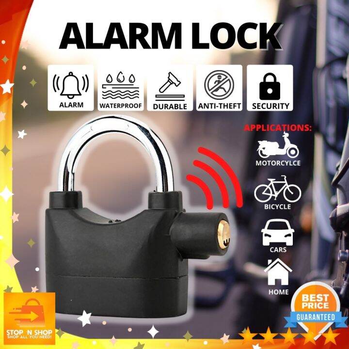 【🥇2023】 AntiTheft Alarm Lock Padlock w/ Free Lazada PH