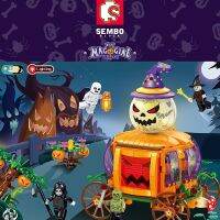 เซินเป่าฮาโลวีน 605001-22 Tricky Magic Night Pumpkin Wizard สั่งให้เด็กๆประกอบชุดบล็อก ~