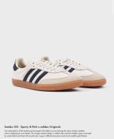 (พร้อมส่ง ของแท้ 100%) Adidas samba og sporty and rich cloud white ?⭐️ ขาวแถบสีกรมพื้นกัมสีเหลือง ลงตัวที่สุดค่ะ ?