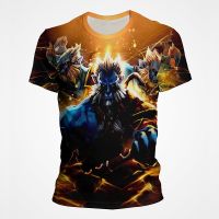 2023 NEW2022ฤดูร้อนใหม่เสื้อผ้า Dota 2เกม3D พิมพ์แขนสั้นผู้ชายผู้หญิงเด็กการ์ตูนสไตล์ฮาราจูกุเสื้อยืดสบายๆท็อปส์