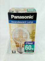 หลอดไฟฟ้าPanasonic clear60w220-230v บรรจุก๊าซทังสเตนชนิดแก้วใส60วัตต์0881594982