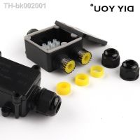 ¤ IP68 2/3 Way Plastic Outdoor Waterproof External Electrical Junction Box With Wire Terminal Connector For 5mm-9mm Cable Range