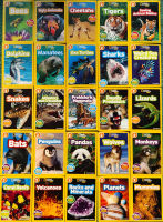 【จัดส่งจากกรุงเทพ】ระดับ 2 25 หนังสือ/ชุด National Geographic Kids Readers หนังสือเพื่อการศึกษาสำหรับเด็กสัตว์เด็กหนังสือ National Geographic Kid Book