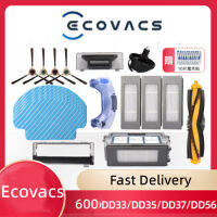 (พร้อมสต็อก) Ecovacs Deebot 600 DD56 DD35/33 /37อุปกรณ์เสริมของหลักแปรงด้านข้างแปรงกรองซับผ้าซับแผ่นแปรงปกฝุ่นกล่องถังน้ำ