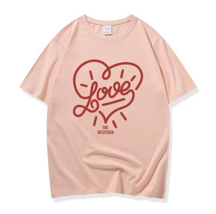 fashionjeans-เสื้อยืดพิมพ์ลาย-คอกลม-แขนสั้น-ผ้านิ่ม-แฟชั่น-love-9641