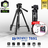 Benro Tripod T691 - แถมฟรี** LED Ring 10นิ้ว มูลค่า 590บาท - ขาตั้งกล้องน้ำหนักเบา DSLR, มิลเรอร์เลส, คอมแพ็ค, วิดีโอ