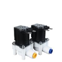 1PC water purifier accessories valve switch 2 points quick connect water inlet solenoid valve waste water combination