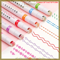 Valitoo โครงร่างเส้นคู่ตลกปากกามาร์กเกอร์บัญชีเส้นโค้งหลายสีเขียนแห้งเร็วปากกาเน้นข้อความการวาดภาพ